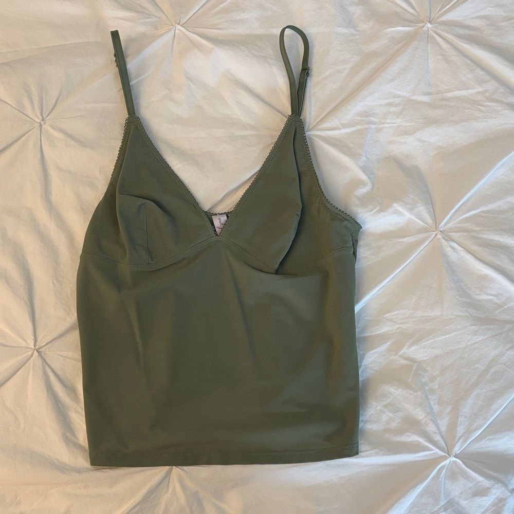 URBAN OUTFITTERS Green Spaghetti Strap Top